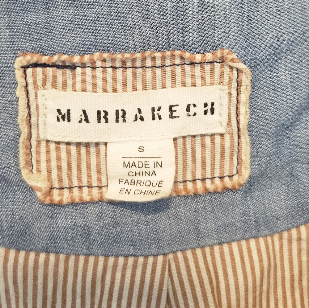 Anthropologie Marrakech Chambray Anorak Utility Jacket. Size Small - Picture 8 of 14